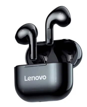 Lenovo LP40 TWS Wireless Earphone Bluetooth 5.0 Dual Stereo Bass Touch Control IP54 Life Waterproof - Black