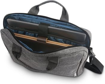 Lenovo T210 Casual Toploader Bag for 15.6 Inch Laptops, Water Repellent Clamshell Case - Grey