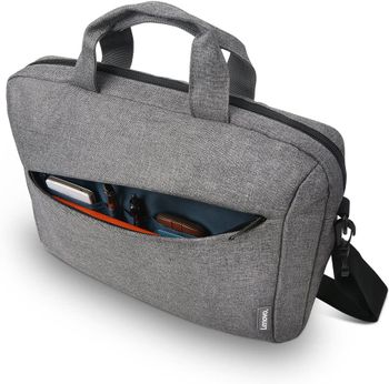 Lenovo T210 Casual Toploader Bag for 15.6 Inch Laptops, Water Repellent Clamshell Case - Grey