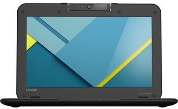 Lenovo N22 11.6 "Chromebook ، Intel Celeron N3050 1.60 جيجاهرتز ، 4 جيجابايت رام ، 16 جيجابايت SSD Drive ، Chrome OS ، لوحة مفاتيح باللغة الإنجليزية - أسود