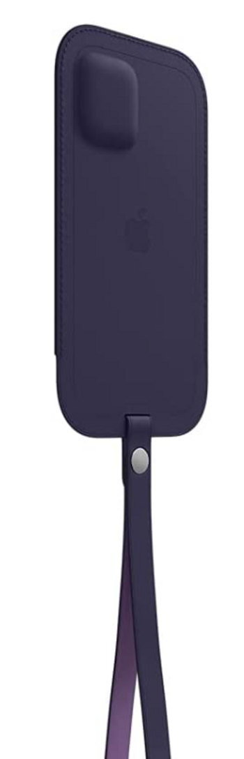 Apple Leather Sleeve with MagSafe (for iPhone 12 | 12 Pro) - Deep Violet