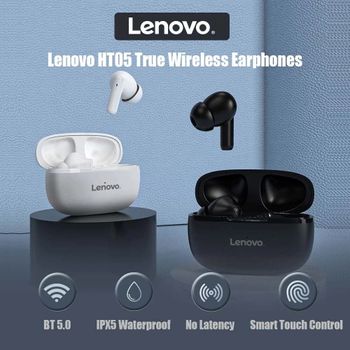 Lenovo HT05 TWS Wireless Earbuds Black, one size