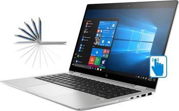 HP EliteBook x360 1040 G5 i7 الجيل الثامن مع ذاكرة وصول عشوائي (RAM) سعة 16 جيجا بايت ، 512SSD Intel UHD Graphics Windows 10 Pro ، لوحة مفاتيح باللغة الإنجليزية - فضي