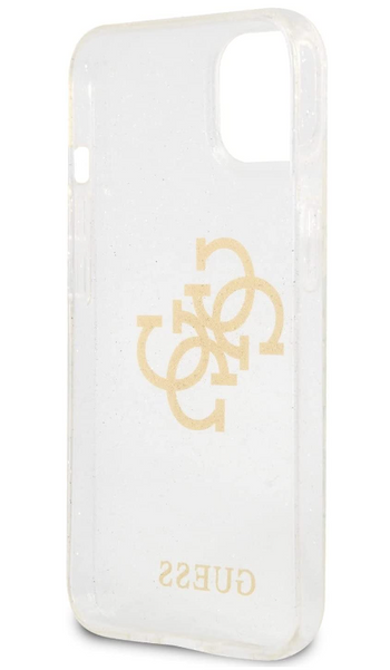 Guess TPU Full Glitter Cases 4G Logo For iPhone 13 Mini (5.4") - Transparent