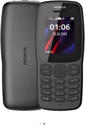 Nokia 106(2018) Feature Phone,Dual Sim,1.80" Display,4 MB RAM,FM Radio-Dark Grey