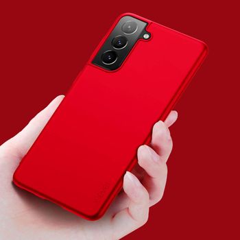 X-level for Samsung Galaxy S21 Case Slim Fit Soft TPU Super Ultra-Thin [Guardian Series] S21 Phone Back Cover Light Protective Matte Finish Coating Case Compatible Samsung S21-Red