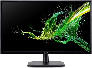 Acer 23.8 Inch Full Hd Monitor, 1920 X 1080 P, 75Hz, Led, Amd Free Sync, 2 X Hdmi, Black Ek240Y Um.Qe0Ee.C02, Ek240Ycbi