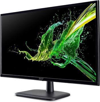 Acer 23.8 Inch Full Hd Monitor, 1920 X 1080 P, 75Hz, Led, Amd Free Sync, 2 X Hdmi, Black Ek240Y Um.Qe0Ee.C02, Ek240Ycbi