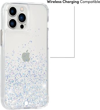 Case-Mate - Twinkle Ombre - Case for iPhone 13 Pro - Reflective Foil Elements - 10 ft Drop Protection - 6.1 Inch - Ombre Stardust