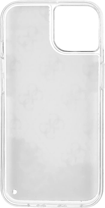 Guess Liquid Glitter Case 4G Pattern Gradient Background For Iphone 13 (6.1") - Iridescent