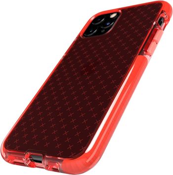 Tech21 Evo Check Phone Case For Iphone 11 Pro - Coral - Antimicrobial Properties With 12 Ft Drop Protection