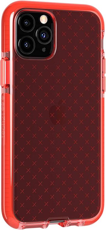 Tech21 Evo Check Phone Case For Iphone 11 Pro - Coral - Antimicrobial Properties With 12 Ft Drop Protection