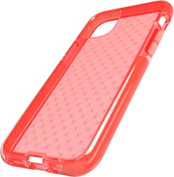 Tech21 Evo Check Phone Case For Iphone 11 Pro - Coral - Antimicrobial Properties With 12 Ft Drop Protection