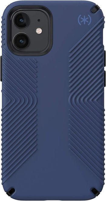 Speck Products Presidio2 Grip Iphone 12 Mini Case ، أزرق ساحلي / أسود / أزرق ستورم