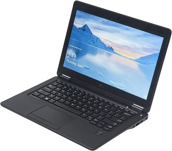 Dell Latitude E7250, 12.5" Display, Intel Core i7-5th Generation, 8GB RAM, 256GB SSD Intel Graphics ENG KB - Black