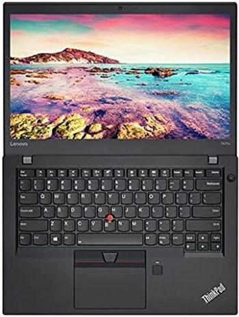 Lenovo Thinkpad T470s ، كور i5 الجيل السادس ، 8 جيجا رام 256 جيجا SSD لوحة مفاتيح إنجليزية ، أسود