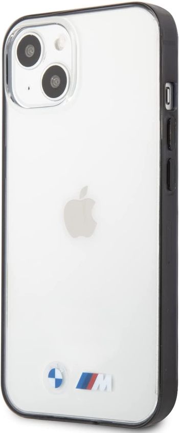 CG Mobile BMW M Collection PC Transparent Hard Case With Matt Black Edges For iPhone 13 Pro (6.7") - Transparent