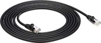 Snagless Rj45 Cat-6 Ethernet Patch Internet Cable - 10-Foot, Black, 5-Pack