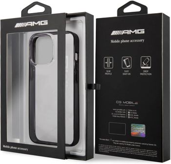 Amg Pu Hard Case With Black Matte Tpu Rim For Iphone 13 Pro (6.1") - Transparent