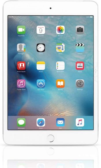 Apple Ipad Mini 2015 7.9 Inch, 4th Generation, wifi + Cellular , 128GB - Silver