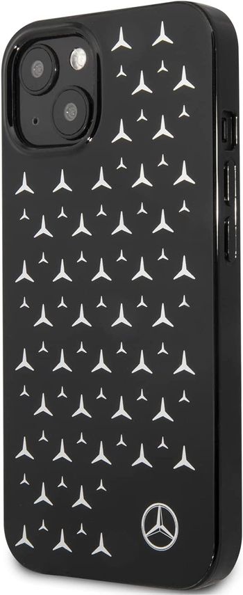 CG MOBILE Mercedes Benz PC/TPU Case With Electroplated Stars Pattern for 13 (6.1") - BLACK