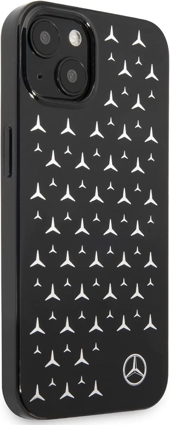 CG MOBILE Mercedes Benz PC/TPU Case With Electroplated Stars Pattern for 13 (6.1") - BLACK