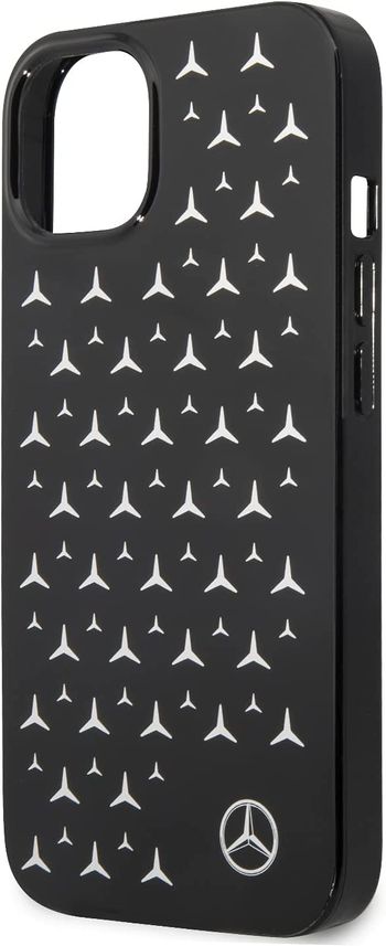 CG MOBILE Mercedes Benz PC/TPU Case With Electroplated Stars Pattern for 13 (6.1") - BLACK