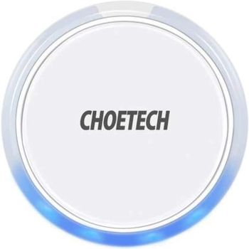 لوحة شحن لاسلكية حثية من Choetech بيضاء