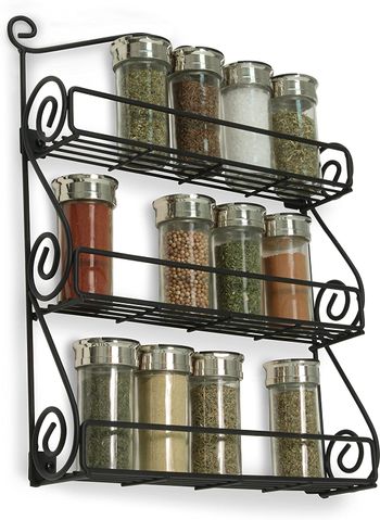 Spectrum Diversified Scroll Spice Wall Mount Rack, /Beauty & Nail Polish