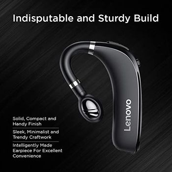 Lenovo HX106 Over Ear Business Bluetooth Headset - Black