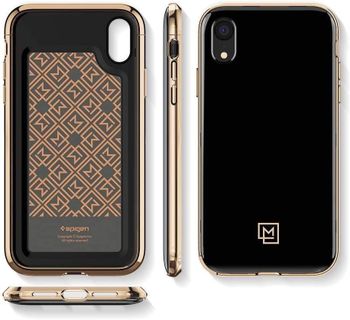 Spigen La Manon Etui designed for iPhone XR cover/case - Gold Black