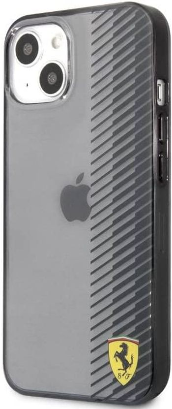 CG Mobile Ferrari Transparent Hard Case Gradient Print Logo For iPhone 13 Mini (5.4") - Black