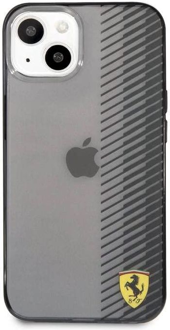 CG Mobile Ferrari Transparent Hard Case Gradient Print Logo For iPhone 13 Mini (5.4") - Black