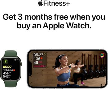 Apple Watch Series 7 GPS- 45mm Aluminum with Case Clover Sport Band - Green