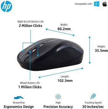 HP Wireless Keyboard and Mouse Combo CS10 - Black