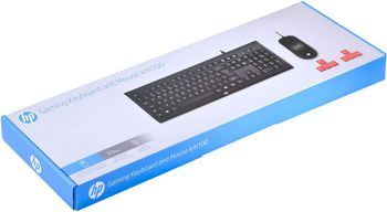 لوحة مفاتيح وماوس HP KM100 باللغة الإنجليزية للألعاب - 1QW64AA