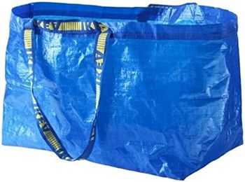 Ikea 172.283.40 Frakta Shopping Bag, Large, Blue, Set of 5