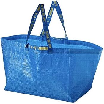 Ikea 172.283.40 Frakta Shopping Bag, Large, Blue, Set of 5