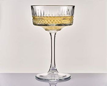 PASABAHCE 471504 Elysia Pack of 4 Champagne Cups, Glass, Transparent, 26 cl