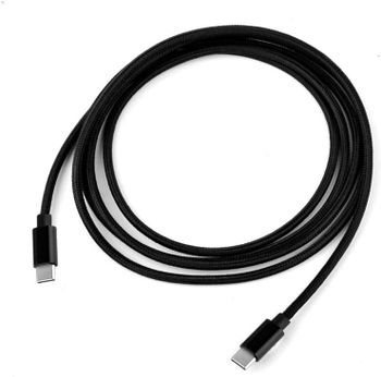 Glassology USB-C to C cable 1.2M 3A high current fast charging Pure Copper & PVC & nylon braid 480Mbps transfer speed (Black)