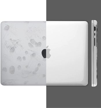 Glassology MacBook Air 13.3 inch Crystal Clear Case 2020 2019 2018 A2337 M1 A2179 A1932 ، غلاف صلب بلاستيكي