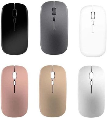 Glassology Wireless Key Scroll Optical Mouse for Mac Desktop Laptop(White)