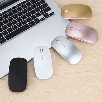 Glassology Wireless Key Scroll Optical Mouse for Mac Desktop Laptop(Black)