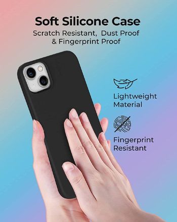 Glassology iPhone 14 Case with Magnetic charging Scratch-Resistant Thin and Slim Classic Shockproof Military-Grade Protection (Clear)