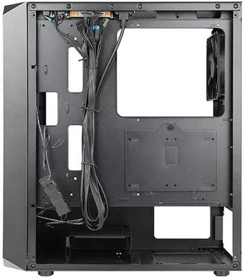 Antec NX Series NX292 Mid-Tower E-ATX Gaming Case, 3 x 120mm RGB fans & 1 x 120mm Fan Included, Tempered Glass Side Panel, 360mm Radiator Support, RGB Gaming Cabinet - Black