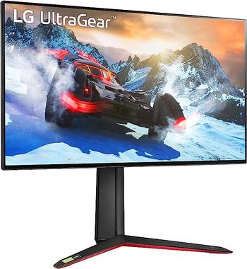 LG شاشة العاب الترا جير 27 انش الترا جير (3840 × 2160) نانو IPS مع وقت استجابة 1 مللي ثانية ومعدل تحديث 144 هرتز، متوافقة مع انفيديا جي سينك وAMD فري سينك برو، امالة قابلة للتعديل، ارتفاع، دوران ومحور، 27GP95R-B