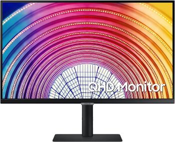 SAMSUNG 27" IPS QHD Flat Monitor, BLACK