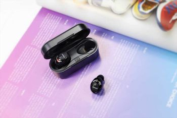 Jabees firefly pro bluetooth earbuds black small size