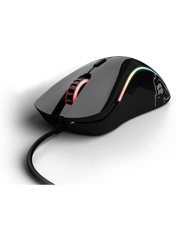 Glorious Model D- (Minus) Wired Gaming Mouse - RGB 62g Lightweight Ergonomic Wired Gaming Mouse - Backlit Honeycomb Shell Design Mice (Glossy Black)