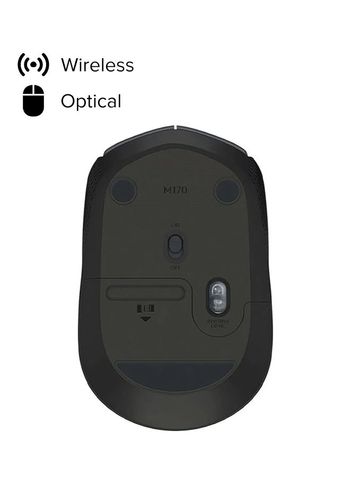 Logitech M170 Wireless Mouse For PC and Laptop Grey/Black